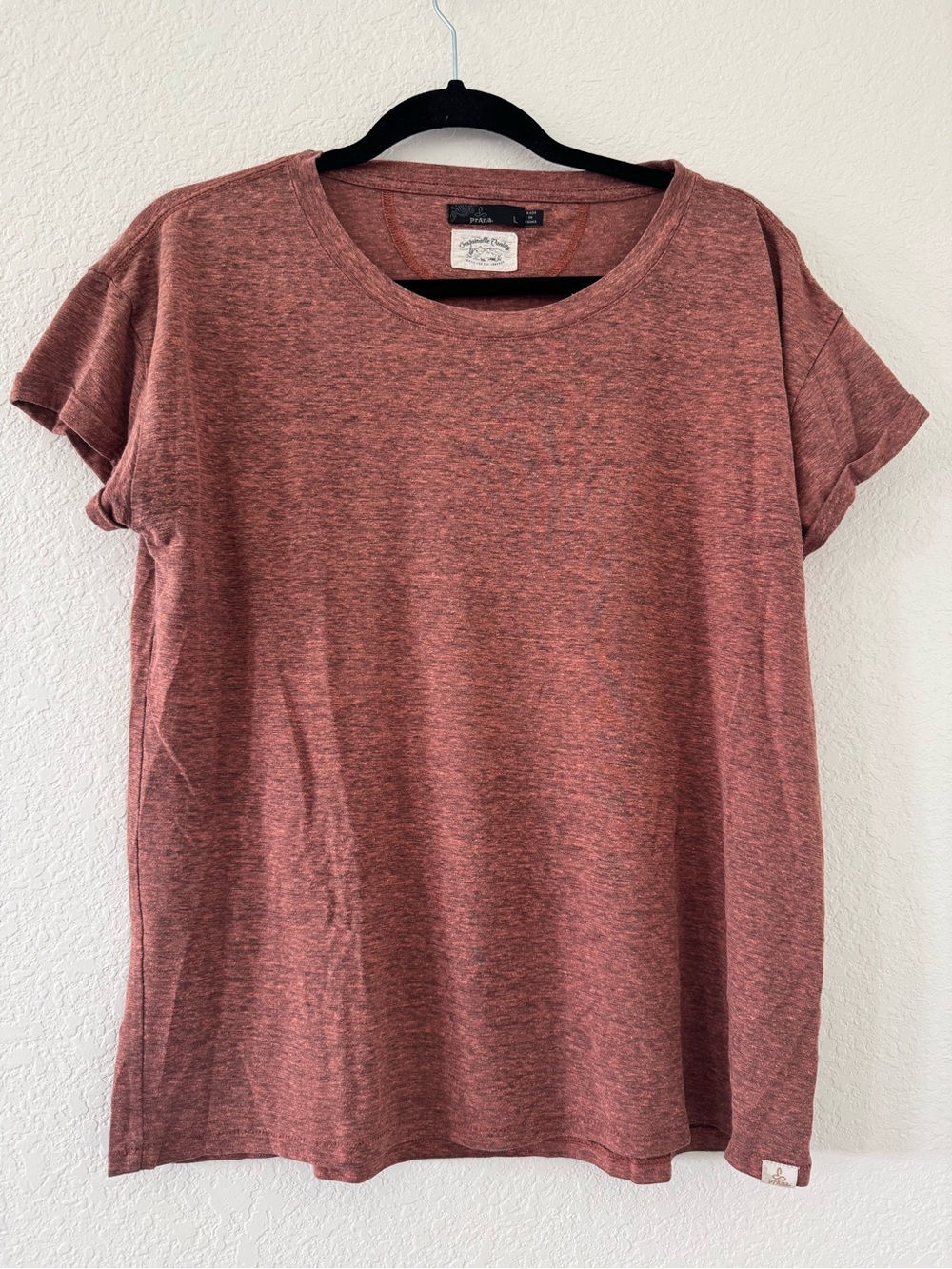 Prana Cozy Up T-Shirt Burnt Orange